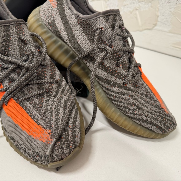 Adidas Yeezy Boost 350 v2 Men’s 8.5 Carbon Beluga Kanye HQ7045 - Picture 6 of 15